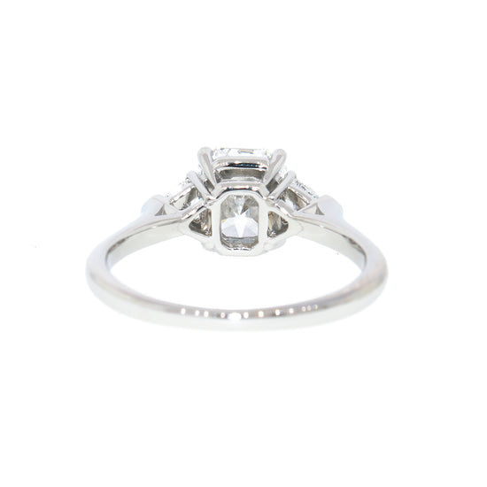 Lucida Wide Band Cushion Cut Solitaire Moissanite Engagement Ring | Forever  Moissanite